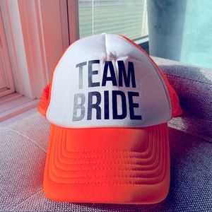 TEAM BRIDE trucker hat